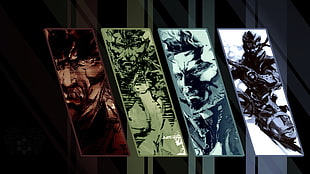Marvel heroes, Metal Gear Solid , Metal Gear Solid 2, Metal Gear Solid 3: Snake Eater, Metal Gear Solid 4