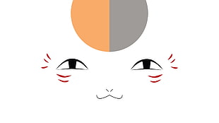cat face digital artwork, Natsume Book of Friends, Natsume Yuujinchou HD wallpaper