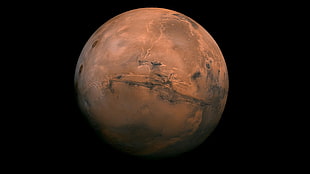 photography of fullmoon, Mars, planet, Solar System, space
