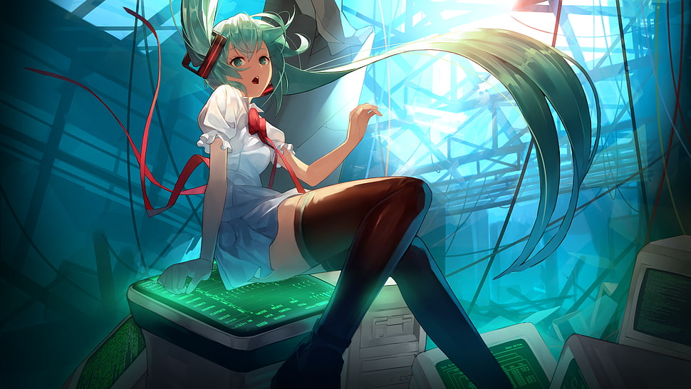 Hatsune Miku, Vocaloid HD wallpaper