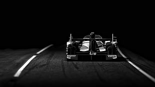 photo of sports car on road, Audi R18 e-tron quattro, FIA World Endurance Championship