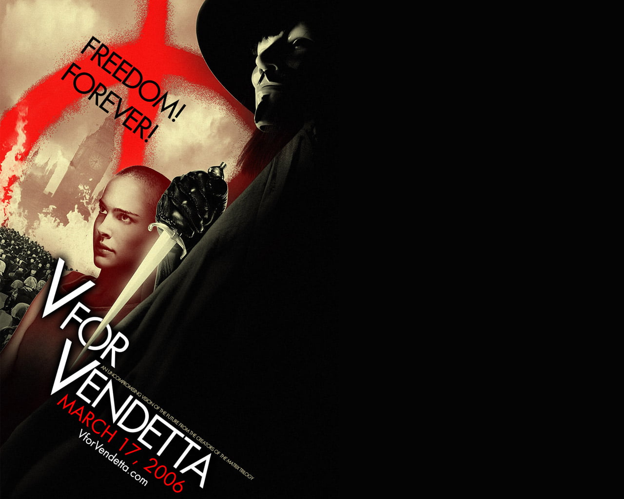 V For Vendetta game poster, movies, Natalie Portman, V for Vendetta, movie poster