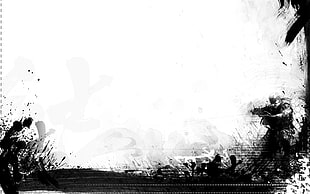 black painting illustration