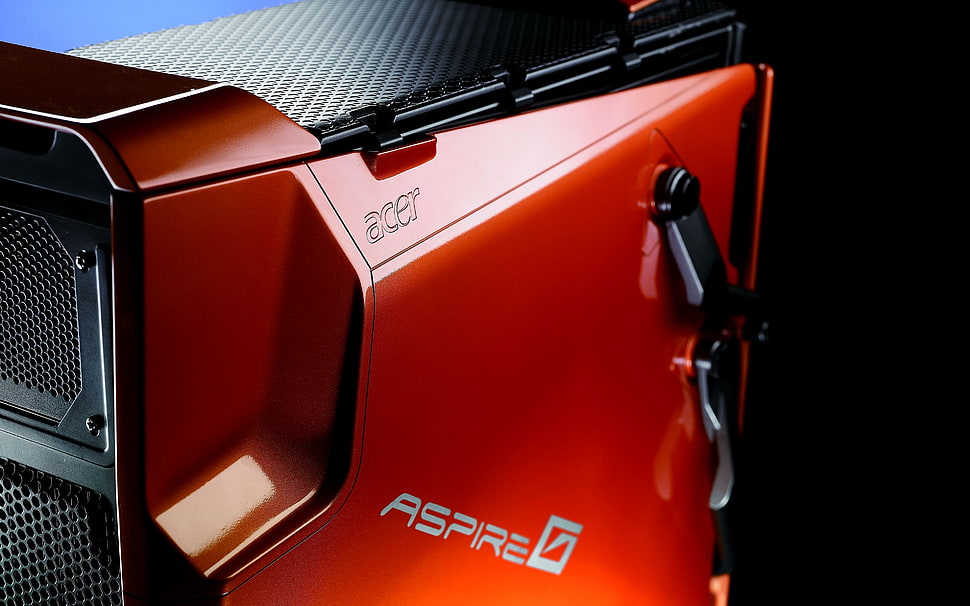 red Acer Aspire computer tower HD wallpaper