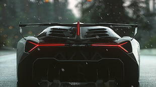 black Lamborghini coupe, Driveclub, car, race cars, video games