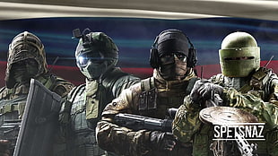 Spetsnaz digital wallpaper, Rainbow Six: Siege, Tom Clancy's, Ubisoft, video games