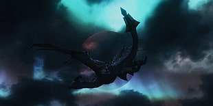 dragon illustration, The Elder Scrolls V: Skyrim HD wallpaper