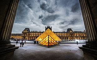 Louvre museum, Louvre, Paris, museum, pyramid