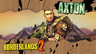 Borderlands 2 Axton digital wallpaper, Borderlands 2, video games