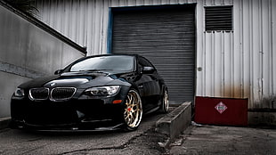 black BMW car, BMW M3 , car HD wallpaper