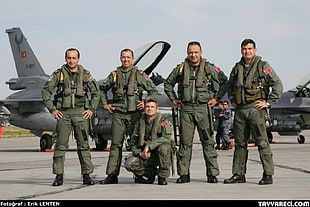 men's green military uniform, Turkish Air Force, Fighting Falcons, military, Perfect pilots HD wallpaper