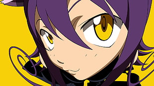 purple-haired female anime character, Soul Eater