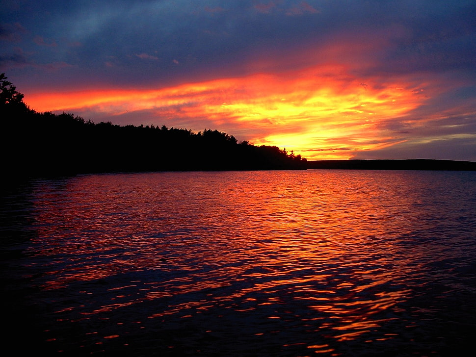 white cloyds, sunset HD wallpaper