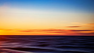 calm body of water, sea, blurred