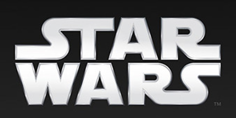gray and black Star Wars logo HD wallpaper
