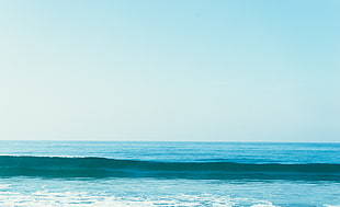 body of water, Sea, Skyline, Surf HD wallpaper