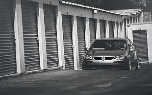 black Volkswagen Polo Mk4, car, Volkswagen, Stance, golf v HD wallpaper
