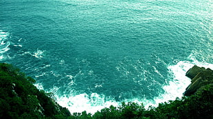 sea during daytime, sea, nature, water, cliff