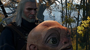 Witcher III screenshot, video games, The Witcher, Geralt of Rivia, Uma HD wallpaper