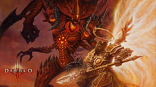 Diablo wallpaper, video games, Diablo III, Diablo, digital art