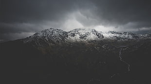 gray mountain, landscape HD wallpaper
