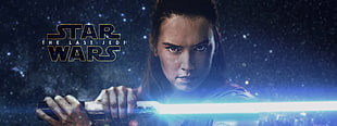 Star Wars wallpaper, Star Wars: The Last Jedi, Star Wars, Rey (from Star Wars), lightsaber HD wallpaper