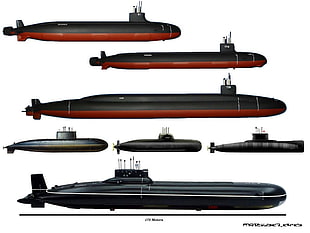 submarine collage, submarine, vehicle, military, infographics