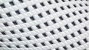 building, white, waves HD wallpaper