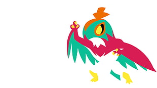 multicolored humanoid bird digital wallpaper, Pokémon, video games