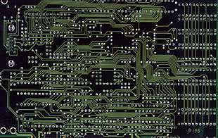 black and green circuit board
