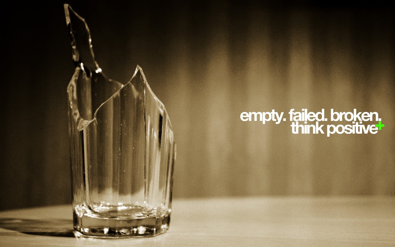 broken glass wallpaper, quote