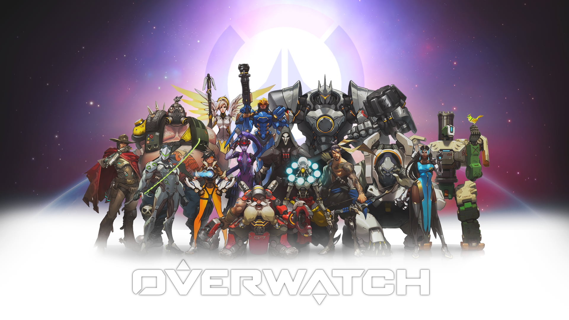 Overwatch graphic wallpaper, Overwatch, Pharah (Overwatch), Roadhog (Overwatch), Widowmaker (Overwatch)