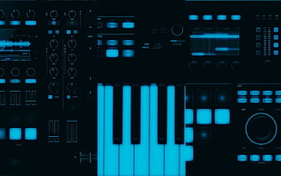 black audio mixer, technology HD wallpaper