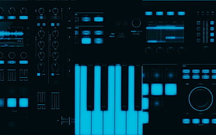 black audio mixer, technology