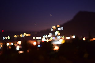 bokeh lights, landscape, nature, blurred, bokeh HD wallpaper