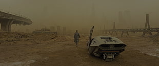 gray coupe, Blade Runner 2049, futuristic, Blade Runner