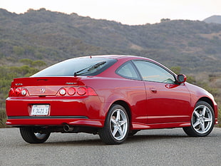 red Acura coupe