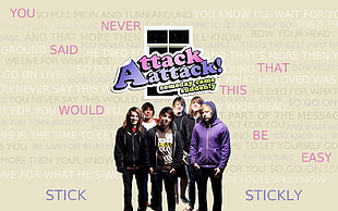 Attack Attack poster HD wallpaper