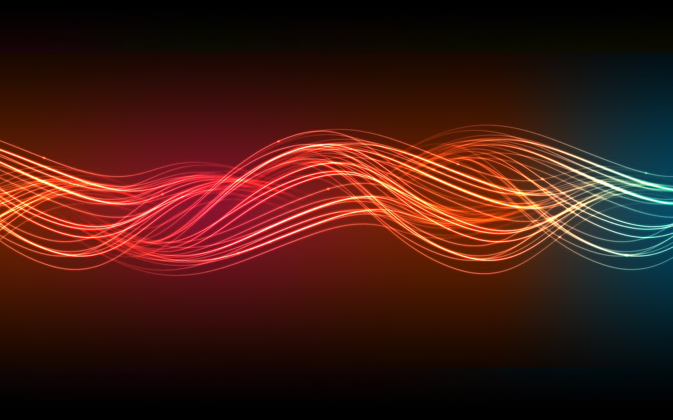 digital art, colorful, red, abstract HD wallpaper