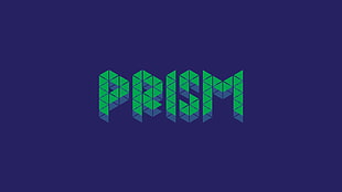 Prism text illustration, prism, blue, minimalism, purple