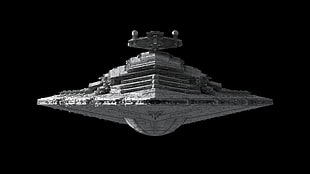 gray spacecraft illustration, Star Wars