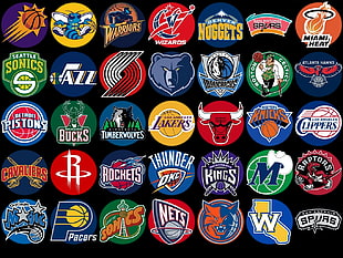 NBA Team logos HD wallpaper