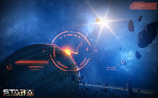 Stara game application screenshot, space, video games, Star conflict HD wallpaper