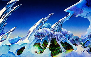 sea waves painting, Roger Dean