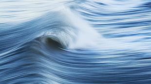 blue and white sea wave