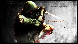Resident Evil illustration, Resident Evil, Umbrella Corporation, artwork, game logo