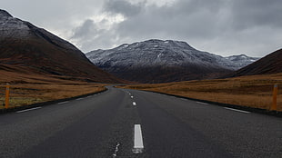 gray and white asphalt road