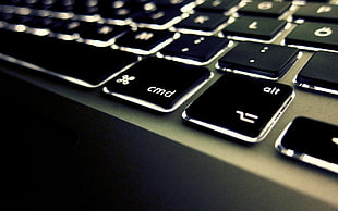 black laptop keyboard HD wallpaper
