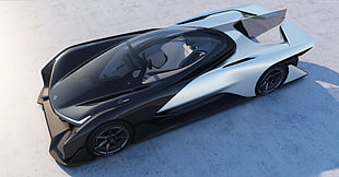 black and silver concept car
