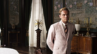 men's gray suit jacket, movies, Leonardo DiCaprio, men, actor